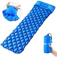 Glymnis Esterilla Inflable Colchoneta Almohada Inflable Impermeable Capacidad Máxima de Carga de 150KG para Viajes…